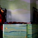 Ladengestaltung / EinkaufsTheke mit Ölfarbe u. Blattgold gestaltet